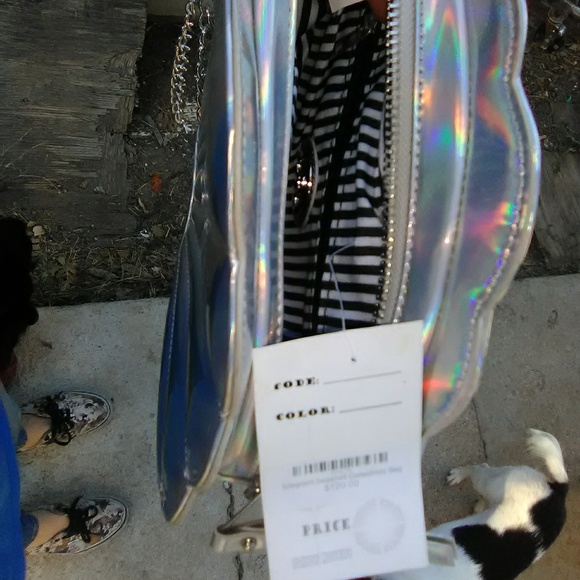 Holographic iridescent mermaid mermaidcore sea shell clamshell purse bag - Picture 6 of 8